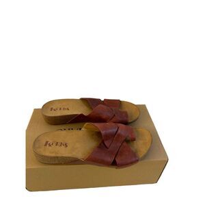 Kork red sandals size 10